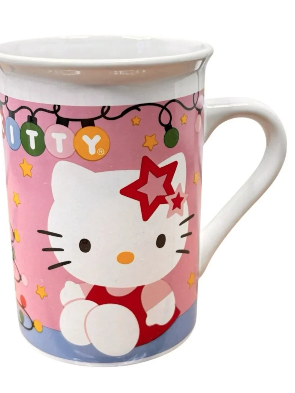 Hello Kitty Christmas Cosy Mug Cup 8oz Ceramic Hot Cold Coffee Tea Cocoa Sanrio